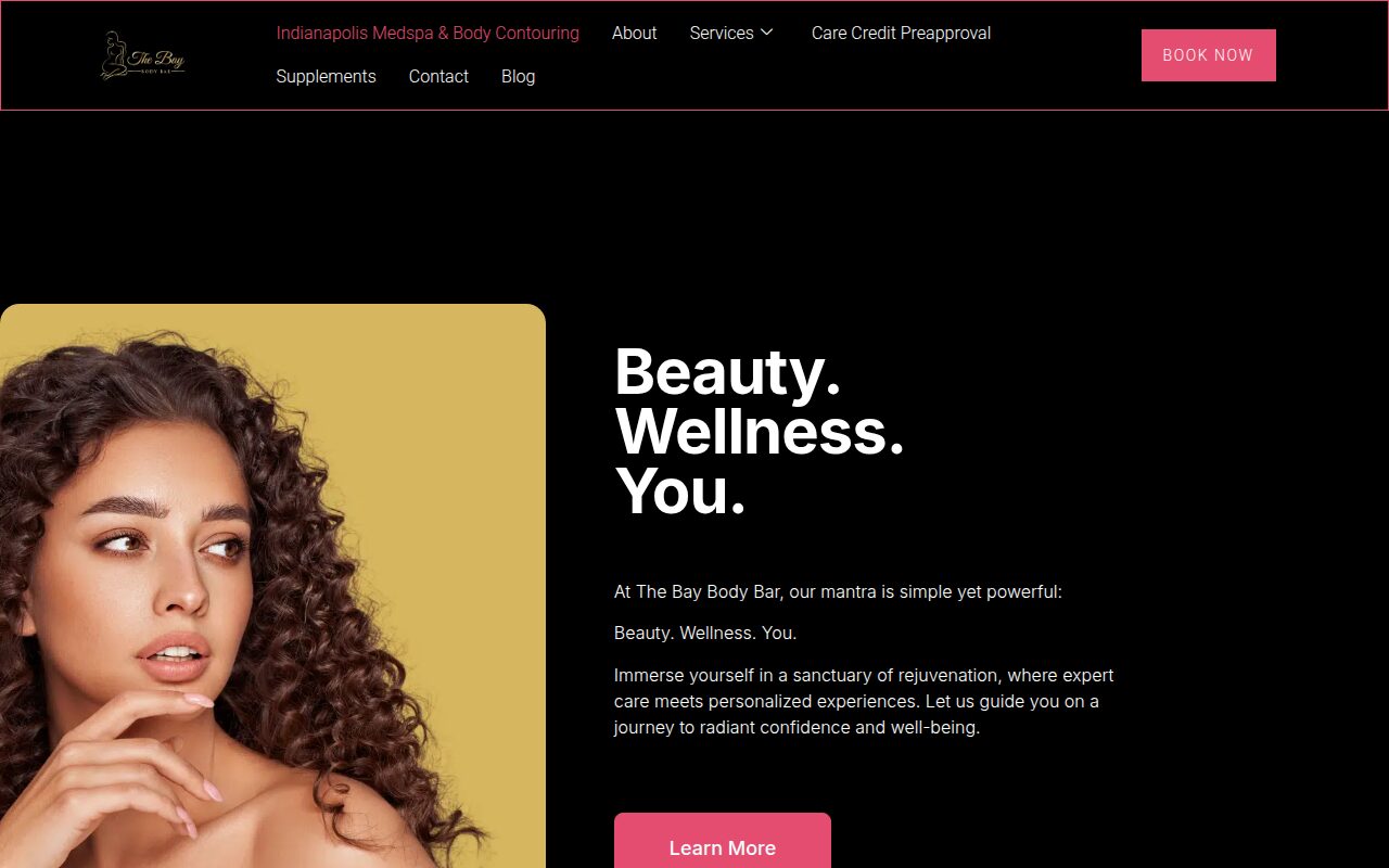 The Bay Body Bar website