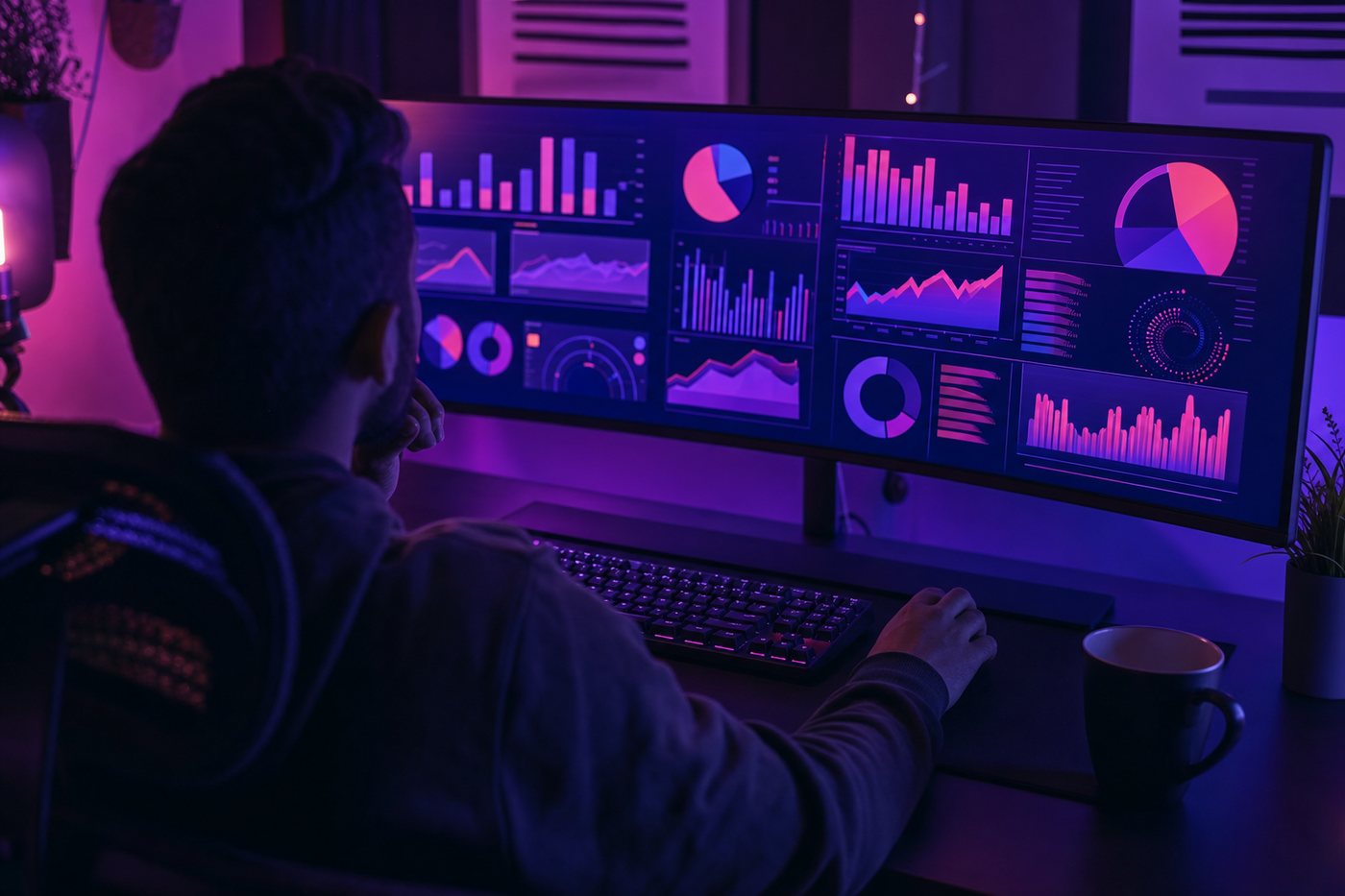 Analytics dashboards guiding SEO strategy